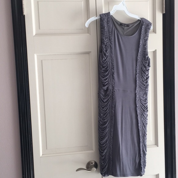 Theme Dresses & Skirts - Theme Grey  dress with ruching sides.